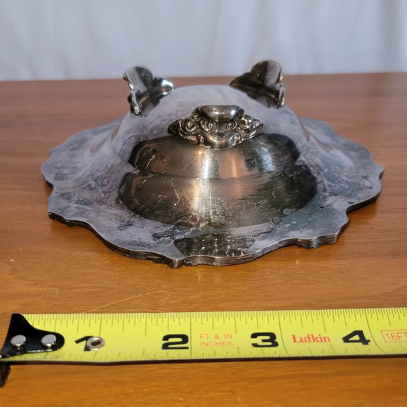 Vintage Towle Silver Plated Brass Bowl Made in USA Candy Dish Nut Bowl - Picture 3 of 13